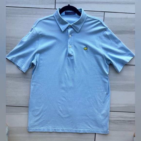 Brand New | Masters Clubhouse Collection Polo Made in Italy Sky Blue Augusta | M - Picture 11 of 16